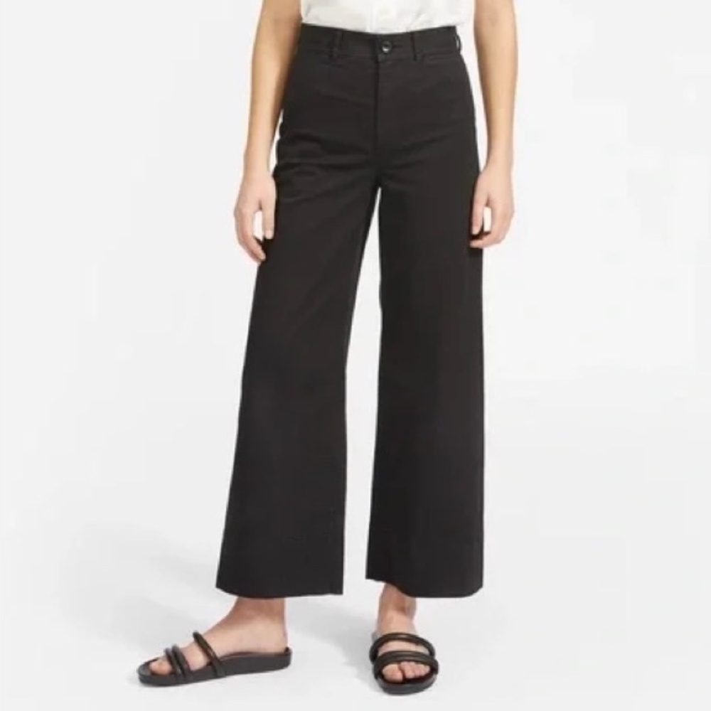 Everlane Colombo  Wide Leg High waisted Cotton Pants 6 -Never Worn